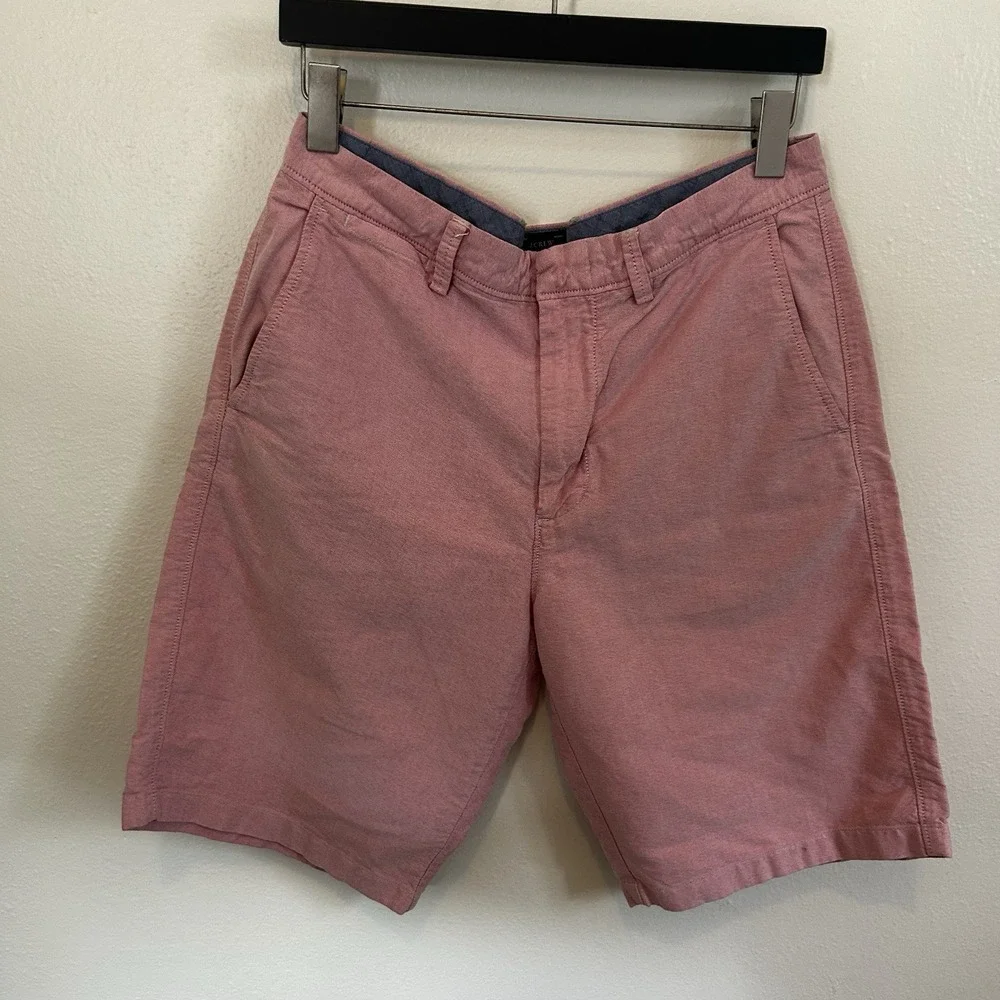 J Crew Mens Size W32 Pink Chino Shorts Casual Preppy Golf Thin Lightweight